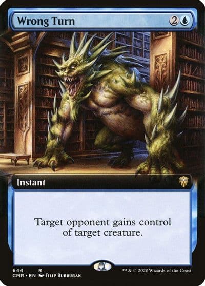 Wrong Turn Extended Art Commander Legends Magic card