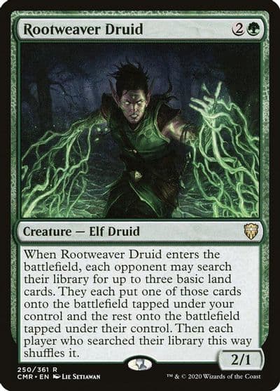 Rootweaver Druid Commander Legends Magic card