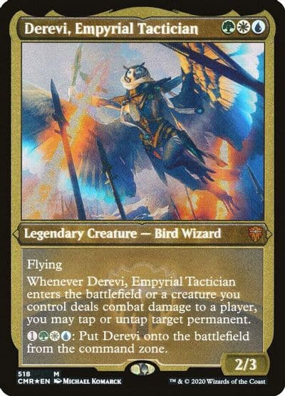 Derevi Empyrial Tactician Foil Etched Commander Legends Magic card