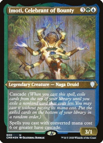 Imoti Celebrant of Bounty Foil Etched Commander Legends Magic card