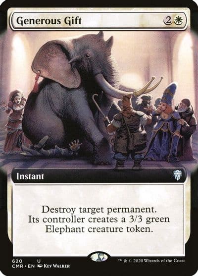 Generous Gift Extended Art Commander Legends Magic card