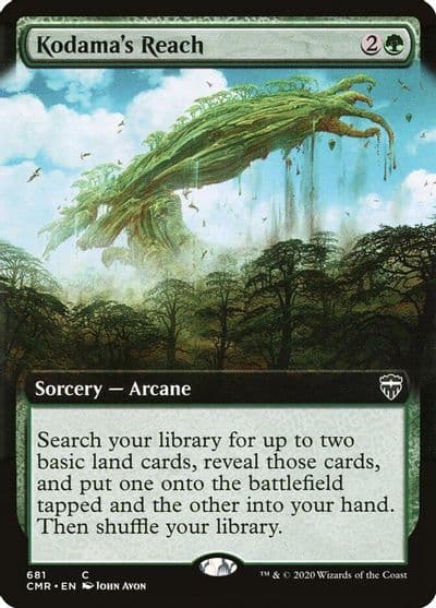 Kodamas Reach Extended Art Commander Legends Magic card