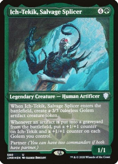 Ich Tekik Salvage Splicer Foil Etched Commander Legends Magic card