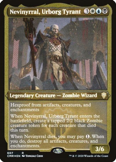 Nevinyrral Urborg Tyrant Foil Etched Commander Legends Magic card