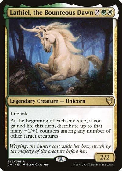 Lathiel the Bounteous Dawn Commander Legends Magic card