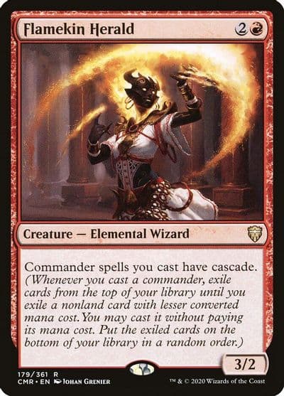Flamekin Herald Commander Legends Magic card