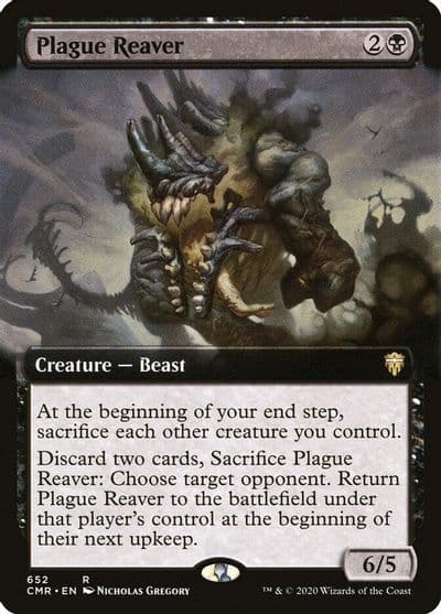 Plague Reaver Extended Art Commander Legends Magic card