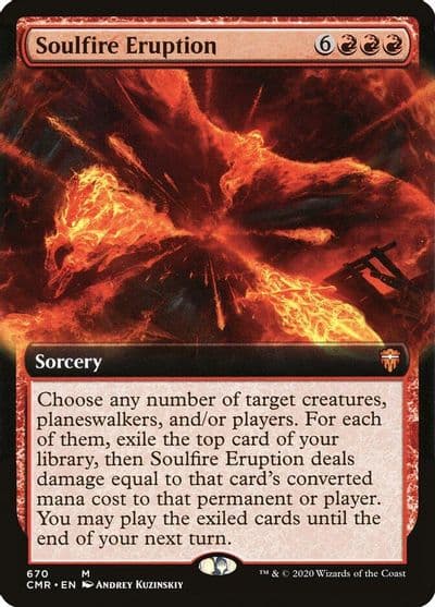 Soulfire Eruption Extended Art Commander Legends Magic card