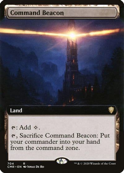 Command Beacon Extended Art Commander Legends Magic card
