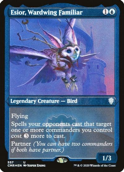 Esior Wardwing Familiar Foil Etched Commander Legends Magic card