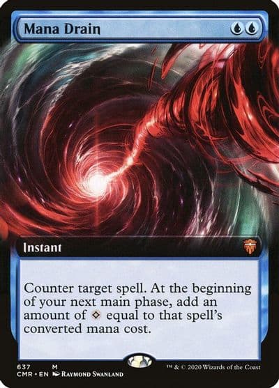 Mana Drain Extended Art Commander Legends Magic card