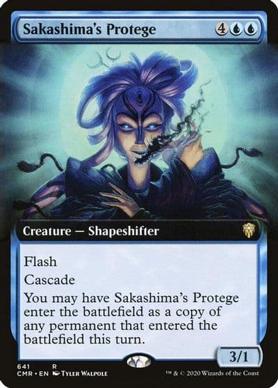 Sakashimas Protege Extended Art Commander Legends Magic card