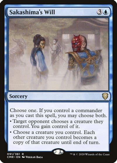 Sakashimas Will Commander Legends Magic card