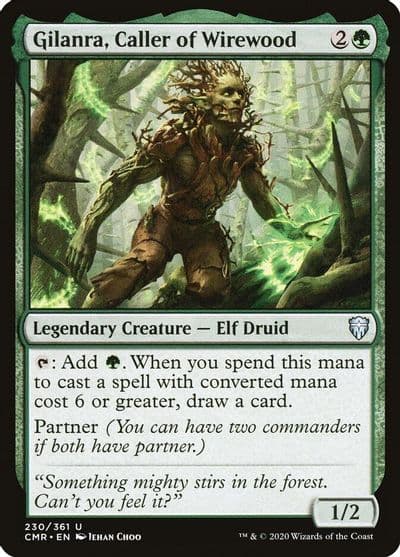 Gilanra Caller of Wirewood Commander Legends Magic card