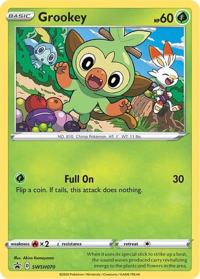 Grookey - SWSH070 SWSH: Sword & Shield Promo Cards Pokemon card