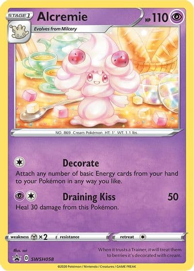 Alcremie - SWSH058 SWSH: Sword & Shield Promo Cards Pokemon card
