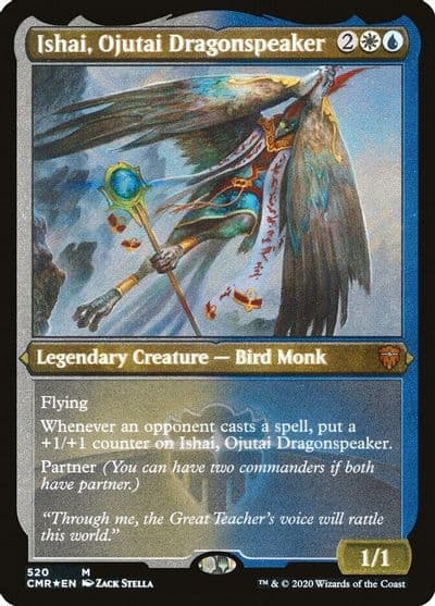 Ishai Ojutai Dragonspeaker Foil Etched Commander Legends Magic card