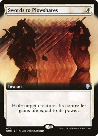 Swords to Plowshares Extended Art Commander Legends Magic card