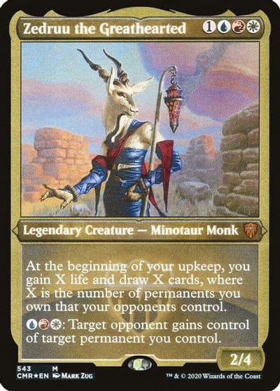 Zedruu the Greathearted Foil Etched Commander Legends Magic card