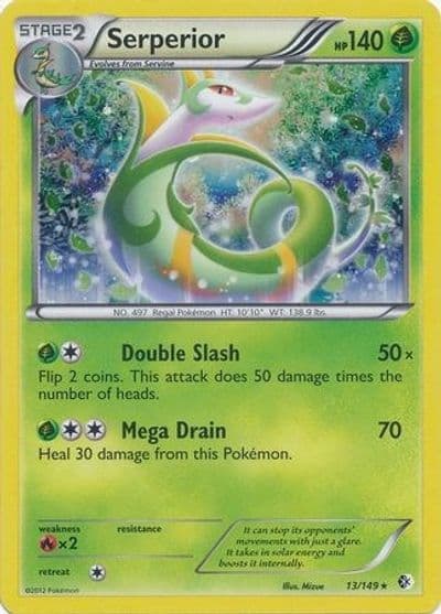 Serperior (Cosmos Holo) Blister Exclusives Pokemon card
