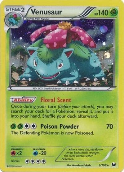 Venusaur (Cosmos Holo) Blister Exclusives Pokemon card