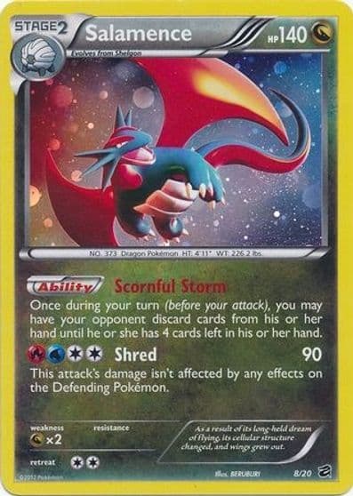 Salamence (Cosmos Holo) Blister Exclusives Pokemon card