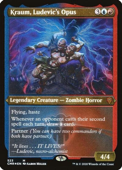 Kraum Ludevics Opus Foil Etched Commander Legends Magic card