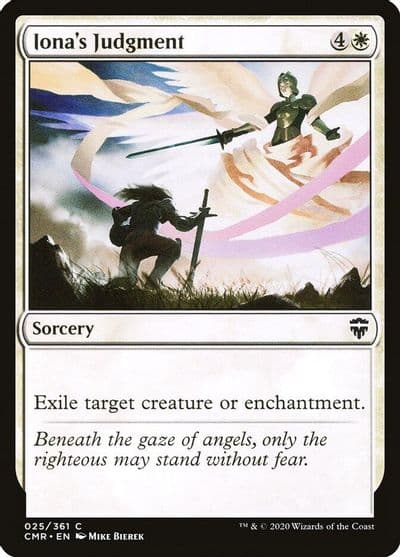 Ionas Judgment Commander Legends Magic card