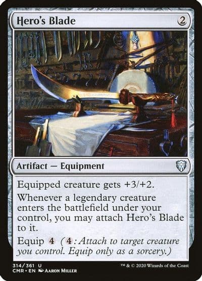 Heros Blade 314 Commander Legends Magic card