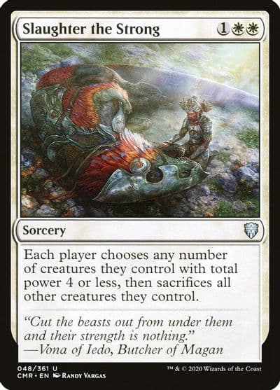 Slaughter the Strong Commander Legends Magic card
