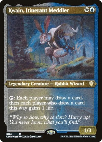Kwain Itinerant Meddler Foil Etched Commander Legends Magic card