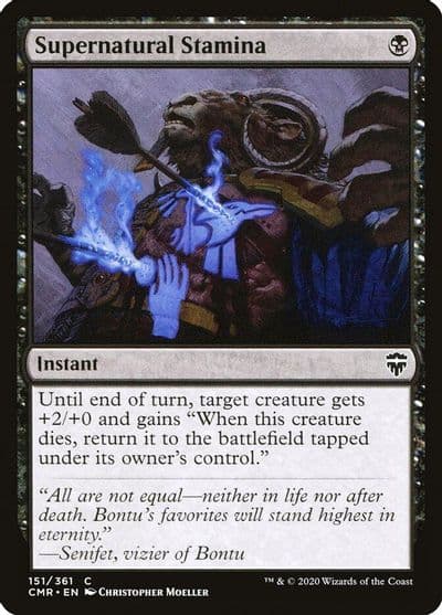 Supernatural Stamina Commander Legends Magic card