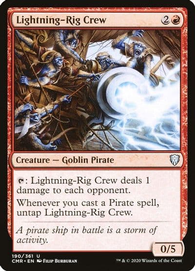 Lightning Rig Crew Commander Legends Magic card