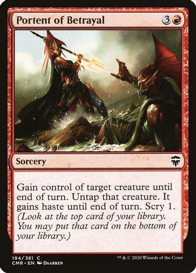 Portent of Betrayal Commander Legends Magic card