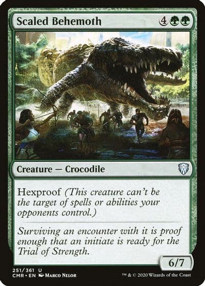 Scaled Behemoth Commander Legends Magic card