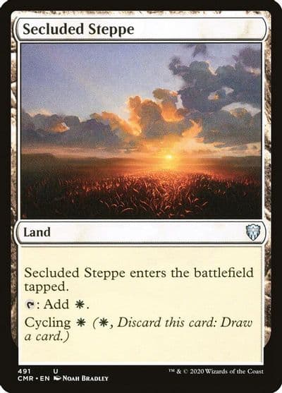 Secluded Steppe Commander Legends Magic card
