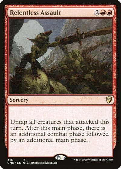Relentless Assault Commander Legends Magic card