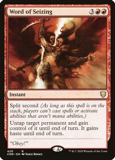 Word of Seizing Commander Legends Magic card