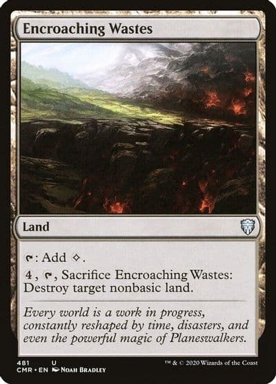 Encroaching Wastes Commander Legends Magic card