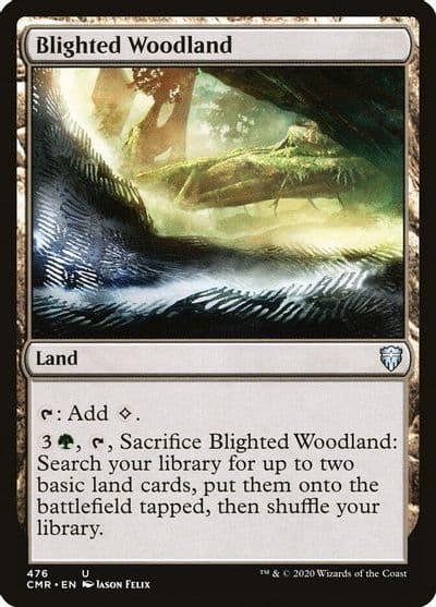Blighted Woodland Commander Legends Magic card