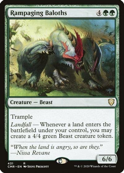 Rampaging Baloths Commander Legends Magic card