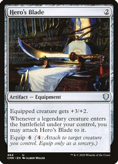 Heros Blade 464 Commander Legends Magic card