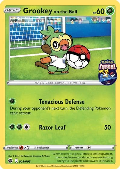 Grookey on the Ball (Pokemon Futsal) Miscellaneous Cards & Products Pokemon card