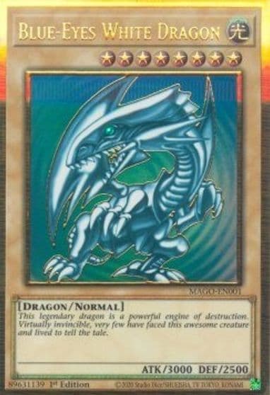 Blue Eyes White Dragon Maximum Gold Yu-Gi-Oh! card