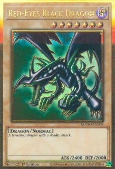 Red Eyes Black Dragon Maximum Gold Yu-Gi-Oh! card