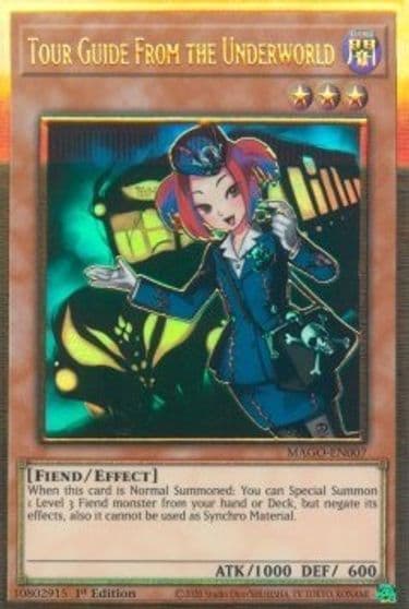 Tour Guide From the Underworld Maximum Gold Yu-Gi-Oh! card