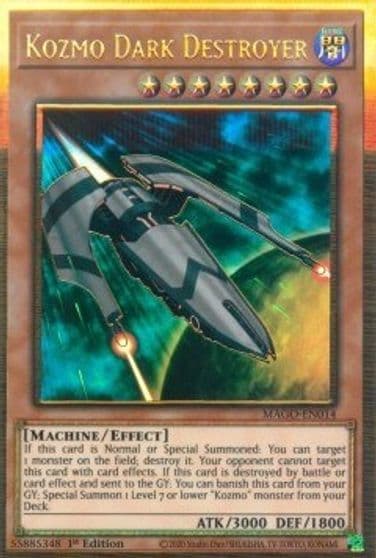 Kozmo Dark Destroyer Maximum Gold Yu-Gi-Oh! card