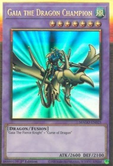 Gaia the Dragon Champion Maximum Gold Yu-Gi-Oh! card