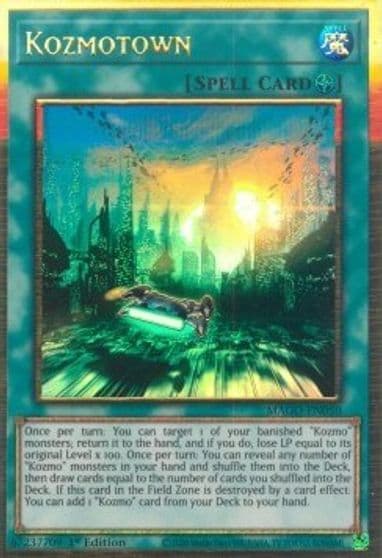 Kozmotown Maximum Gold Yu-Gi-Oh! card