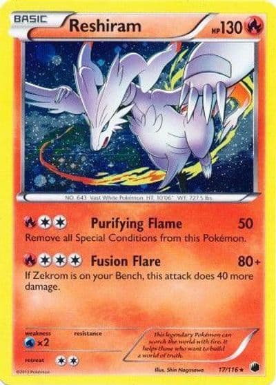 Reshiram (Cosmos Holo) Miscellaneous Cards & Products Pokemon card